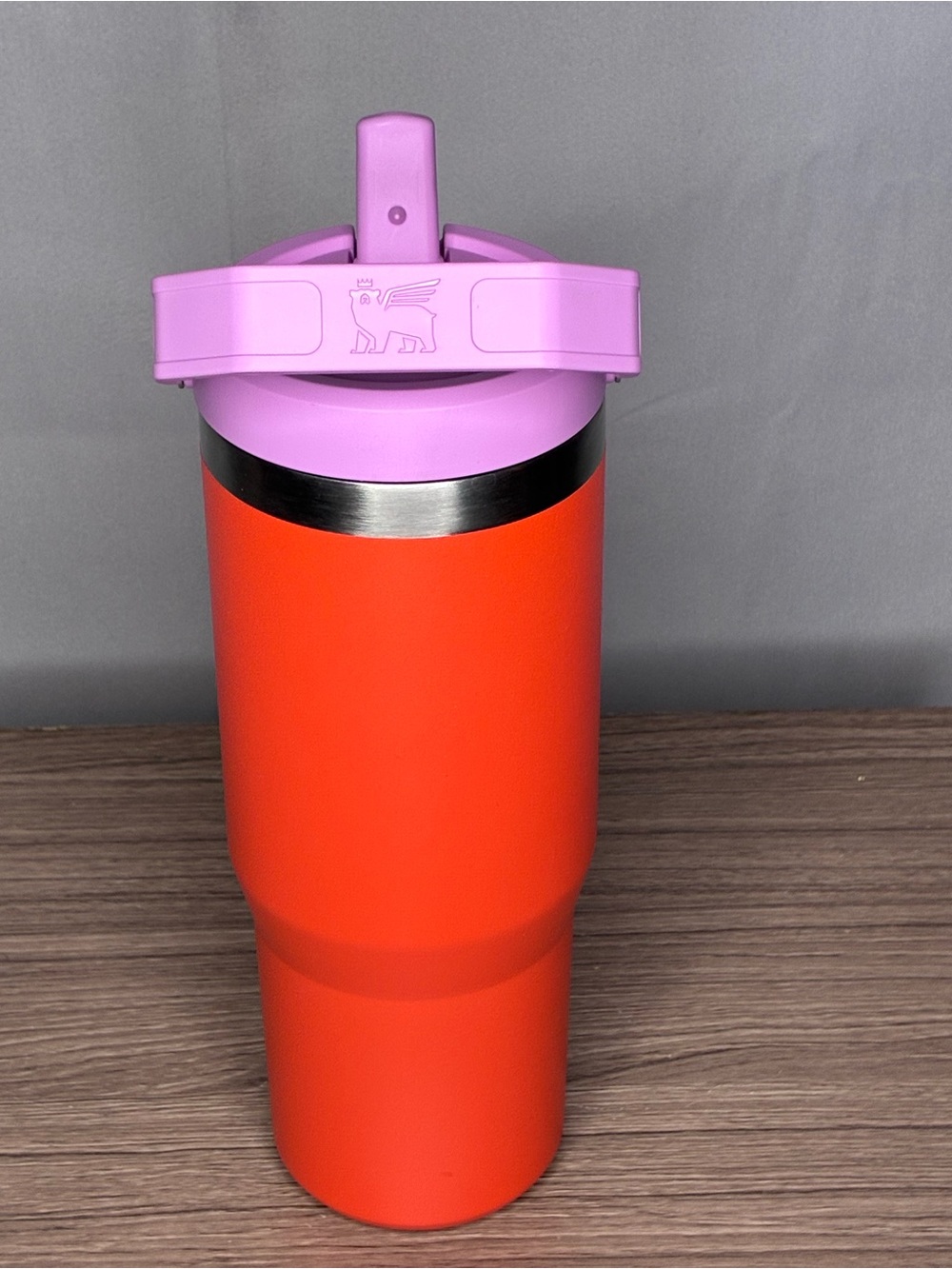 GUC Stanley Insulated 30oz Travel Tumbler - Orange with Pink Lid - Picture 3 of 6